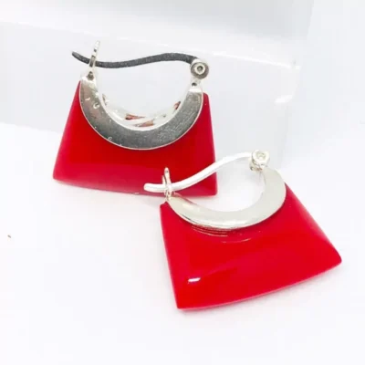 PAR DE AROS LADY DI PLATA Y ORO ANTIGUOS PERLAS MAJORICA — Joyería Debernardi, Bahía Blanca