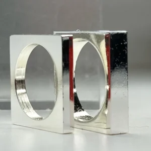 ANILLO ACERO CUADRADO DE COLECCION ITALIA 2996 — Joyería Debernardi, Bahía Blanca
