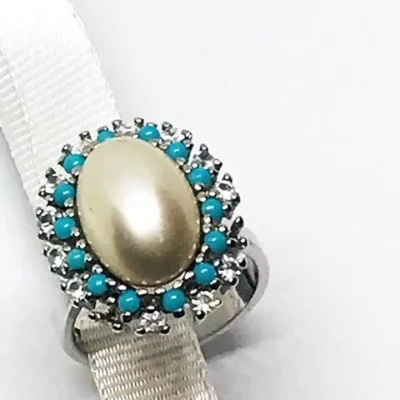 COLLAR DE 3 VUELTA RETRO PERLAS ROSAS — Joyería Debernardi, Bahía Blanca
