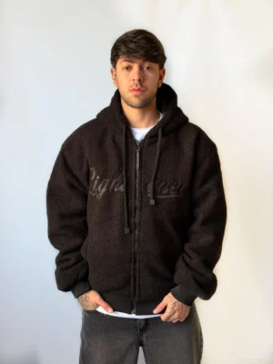 CAMPERA CORDERITO LIGHT NEGRO — Signos Indumentaria, Bahía Blanca