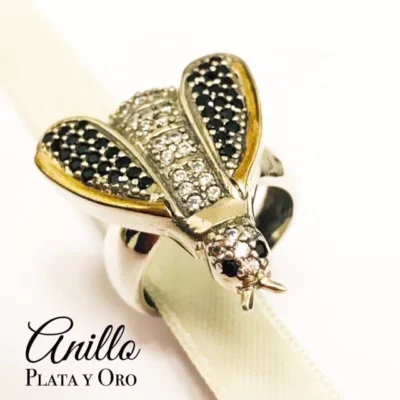 ANILLO PLATA SELLO HUELLITA PERRO HECHO A MANO 9691 — Joyería Debernardi, Bahía Blanca