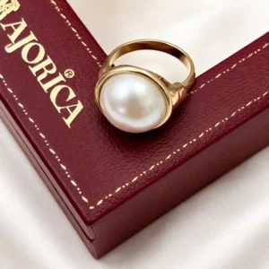 ANTIGUO ANILLO MAJORICA ORIGINAL ENCHAPAO DECADA 80 — Joyería Debernardi, Bahía Blanca