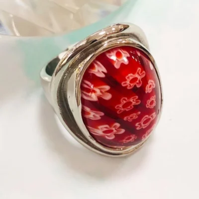 ANILLO ACERO CUADRADO DE COLECCION ITALIA 2996 — Joyería Debernardi, Bahía Blanca