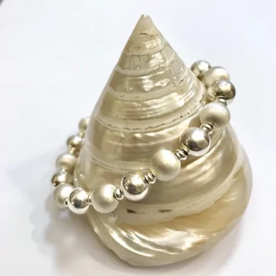 PULSERA PLATA Y GRANATES TAILANDESA — Joyería Debernardi, Bahía Blanca