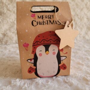 Bolsita navideña "pingüino" — Anacletta Accesorios, Bahía Blanca