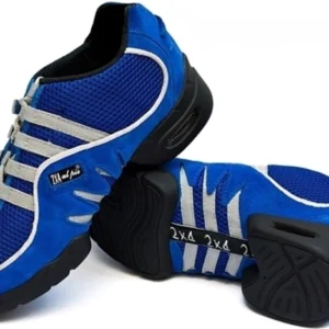 ZAPATILLAS "BUENOS AIRES" AZUL RIBETE GRIS — Calzarte Bahía, Bahía Blanca