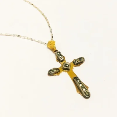 COLLAR ITALIANO MILLEFIORI CON CUENTAS CRISTAL GRANDES — Joyería Debernardi, Bahía Blanca