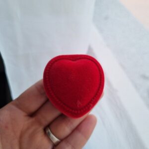 Cajita corazón rojo anillo — Anacletta Accesorios, Bahía Blanca