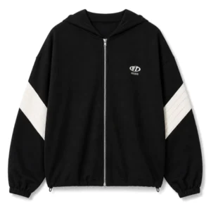 Campera Ravel con capucha algodon negro VAD — Bunker Bahia, Bahía Blanca