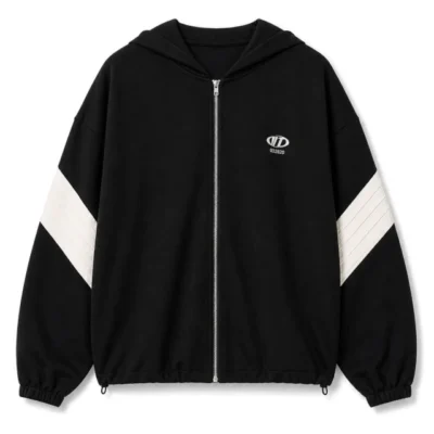 Campera Ravel con capucha algodon negro VAD — Bunker Bahia, Bahía Blanca
