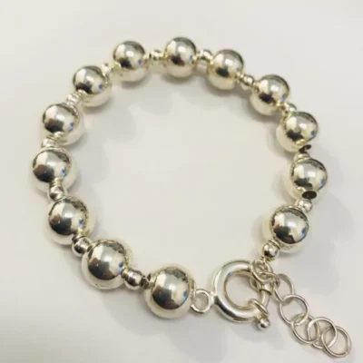 PULSERA PLATA Y GRANATES TAILANDESA — Joyería Debernardi, Bahía Blanca