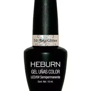 Esmalte de Uñas Semipermanente Plata Glitter (50) Heburn — Ponte Bella Bahía, Bahía Blanca