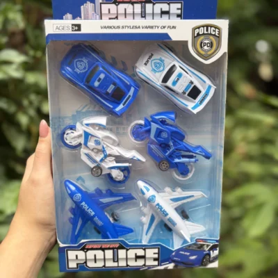 Set de 6 Vehículos de Policía — Juguetes Mágicos BB, Bahía Blanca