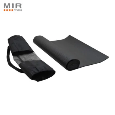 Mat de Yoga Eco de 6 mm Negra con Bolso (importado) — Upsport Bahía, Bahía Blanca