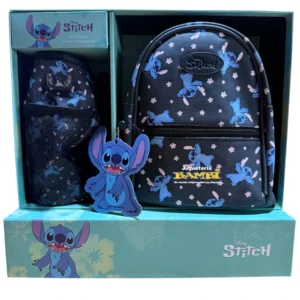 SET DELUXE STITCH MOCHILA Y PORTA BOTELLA — Juguetería Bambi, Bahía Blanca