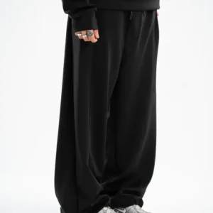 Pantalon baggy Frosted negro acetato Vete al Diablo — Bunker Bahia, Bahía Blanca