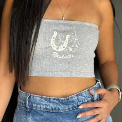 REMERA TACHAS MOÑITOS GRIS — Mitica Showroom, Bahía Blanca
