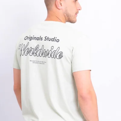 Remera worldwide original studio cemento regular Tribu — Bunker Bahia, Bahía Blanca