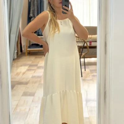 Vestido Zulema — Casa Blanca Showroom, Bahía Blanca