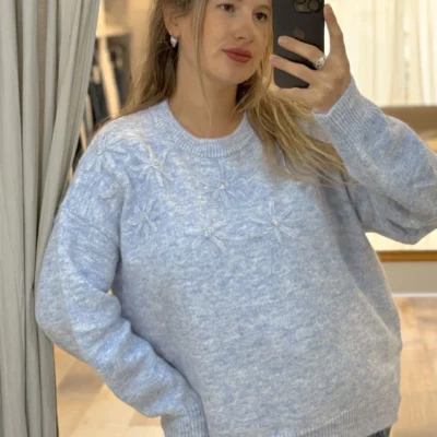 Sweater Guarenas - Celeste — Casa Blanca Showroom, Bahía Blanca