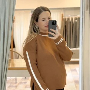 Sweater SyM - Marrón y Crema — Casa Blanca Showroom, Bahía Blanca