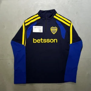 Buzo medio cierre Boca azul oscuro Betsson niño 2026 — Upsport Bahía, Bahía Blanca